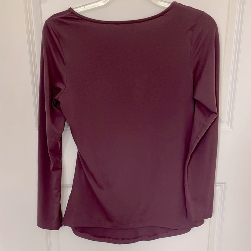Kindred Bravely Nursing Burgundy Long Sleeve Top Medium New Mom - Picture 2 of 5